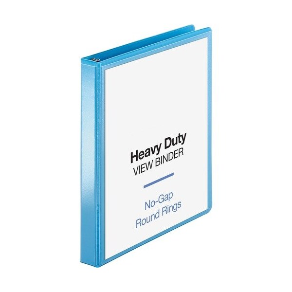 Business Source View Binder, Round Ring, 1in Cap, Letter-size, Light Blue BSN19602 - main